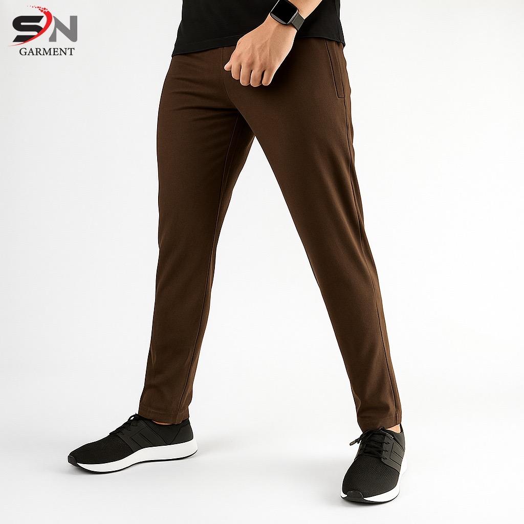 Slim Fit Trousers (Brown)
