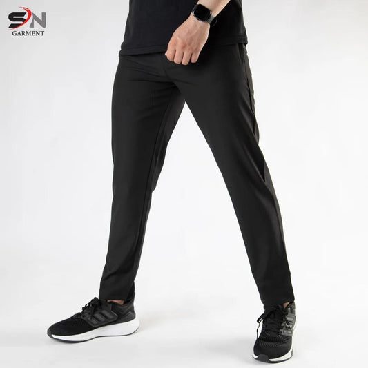 Slim Fit Trousers (Black)